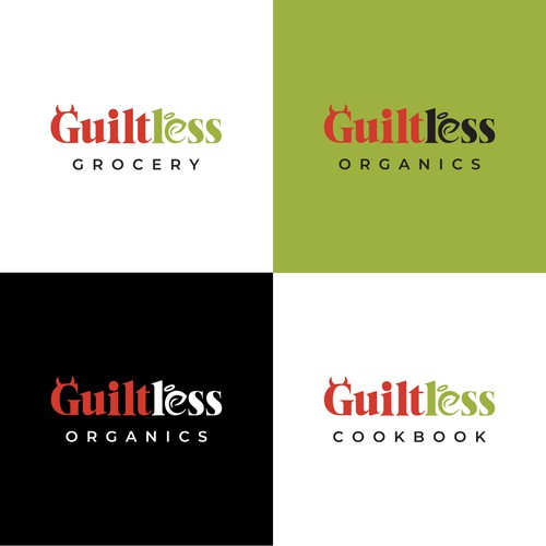 Simple Guiltless Grocery logo for healthy e-commerce store Design by saki-lapuff
