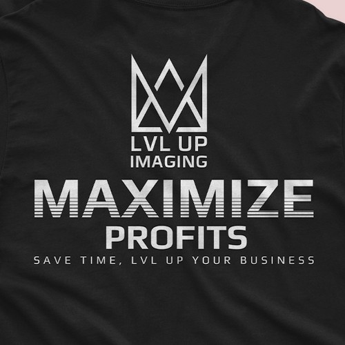 New Shirt Design for LVL Up Imaging Diseño de lala design