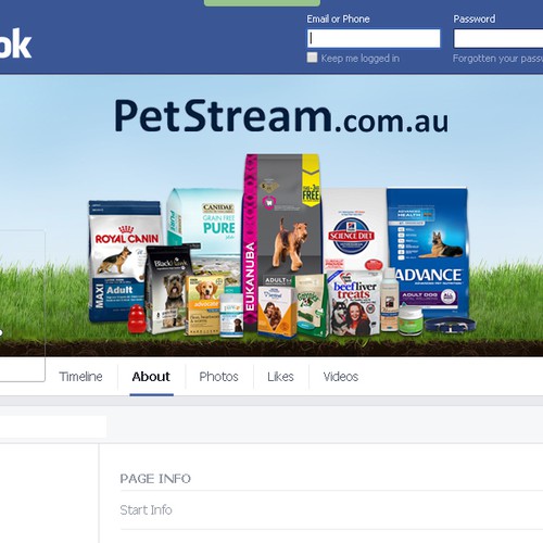 EASY facebook cover photo for an ONLINE PET STORE. Design by Yonsee