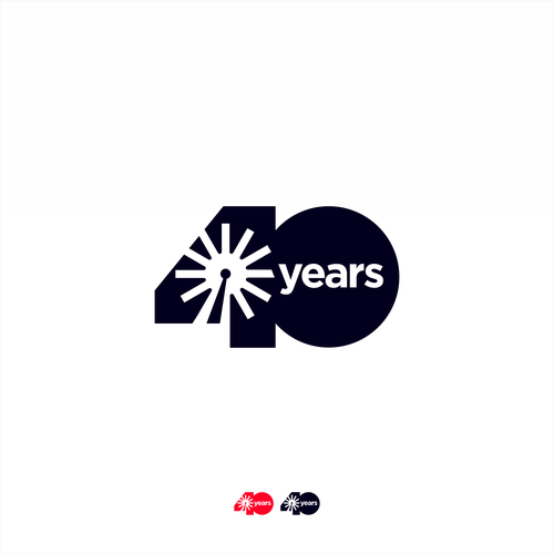 Looking for a modern, expressive 40 years jubilee logo Design by • MorrBrother •