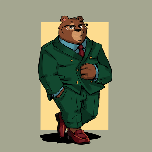 Yeah I know, another Bear design. But Let's make this one is special with Love. Diseño de Little George