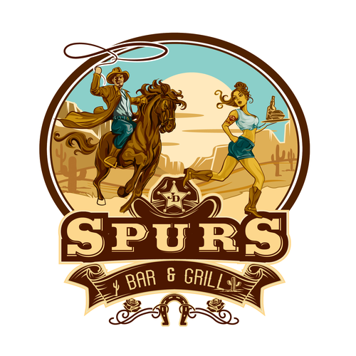 Design a country western logo for Alaskan Bar! Design by Nina itd