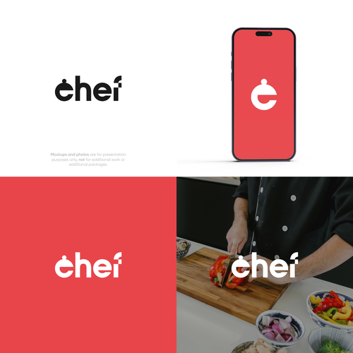"CHEF": Food & Cooking Social Media Logo Design by Glemm