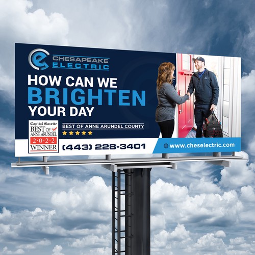 Chesapeake Electric Billboard Design by Brainovative