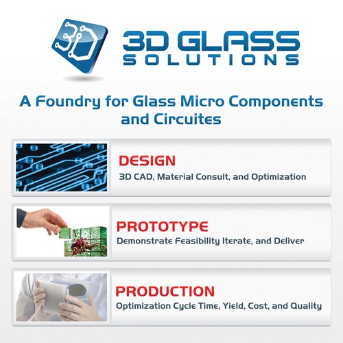 3D Glass Solutions Booth Graphic Diseño de Sachin Mendhekar