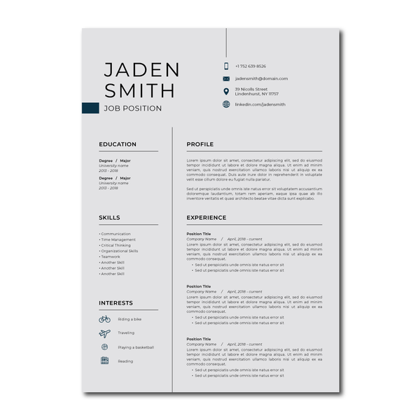 Resume design