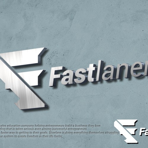 Logo + Brand for Fastlaner™ Design by Syed Sohaib