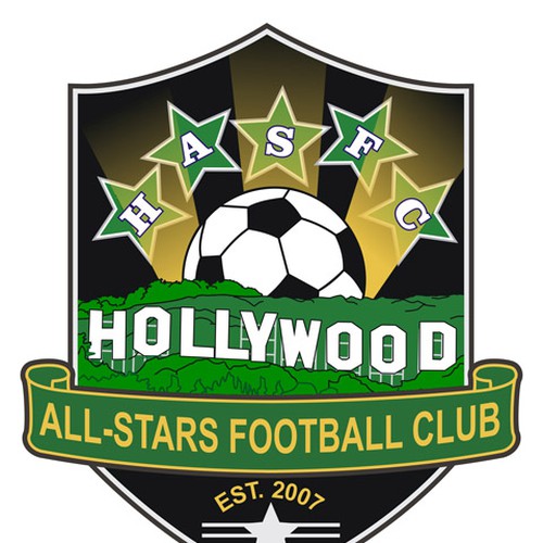 Hollywood All Stars Football Club (H.A.S.F.C.) Diseño de Someartyguy
