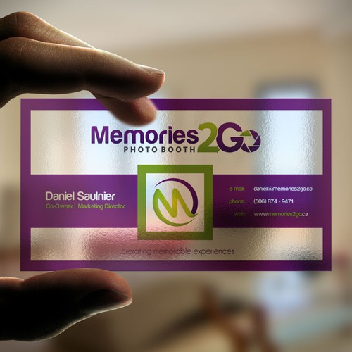 Create a business card for Luxurious Photo Booth Rentals! Design by N.Rc