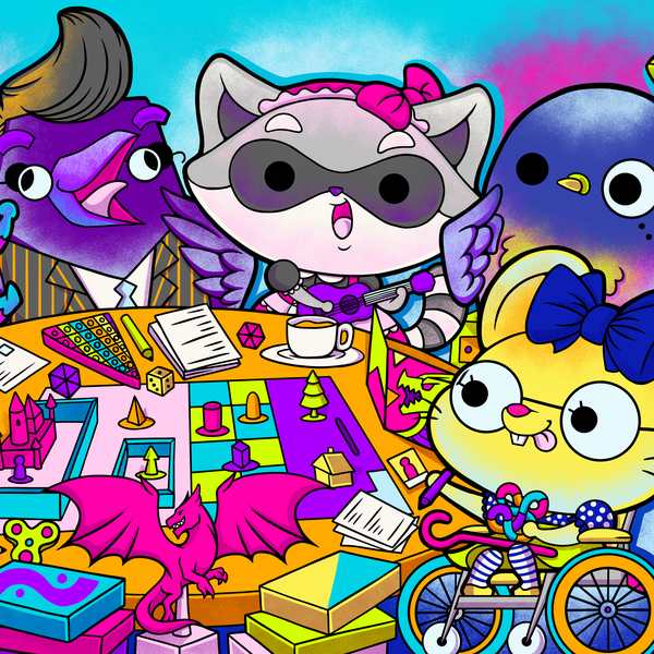 Adorable Cute Mascots for Tabletop Game Cafe