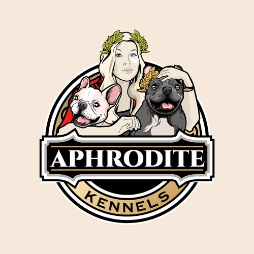 Design logo for French Bulldog breeder In Music City Aphrodite Kennels Design by infernal kiss