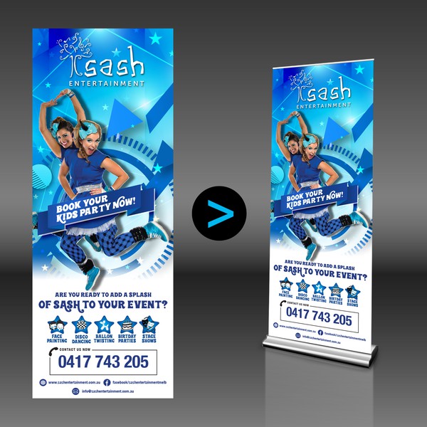 Design by dz+ titled "standy banner - child event"