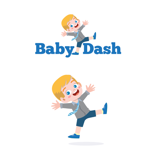 The baby dash - mascot logo, Logo design contest