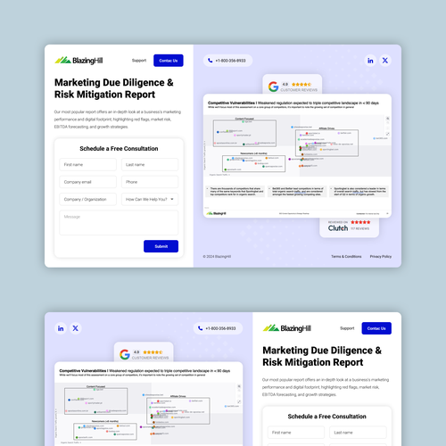 Landing page design contest entry by Nash Radak
