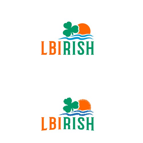 Create classic/bright logo reflecting Irish heritage at the seashore using "LBIRISH" Design by IvanL