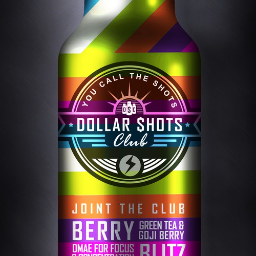 Create an eye-catching energy shot drink bottle design for the relaunch our eCommerce Supplement Shot Co.!! Design réalisé par Dimanist