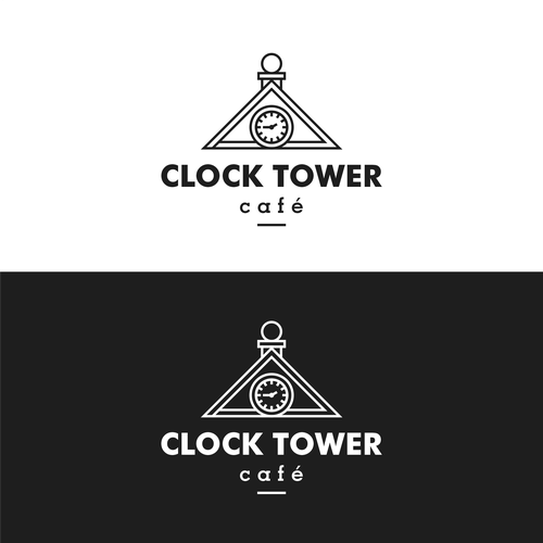 Design best logo for a new cafe & cocktail bar in clock tower. Design by Sasno P