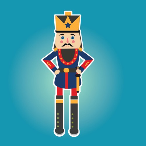 Design a Beautiful Nutcracker Sticker Design by niastudio.art