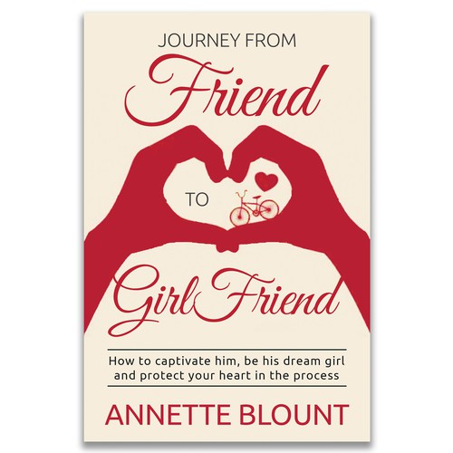 Design a book cover that is fun and playful to help single women experience love beyond friendship Design by Avanska