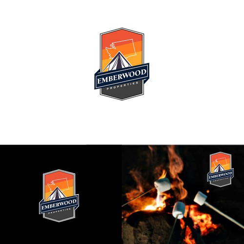 We need a simplistic camp fire/outdoors type logo for a real estate buying company Design by Raine20
