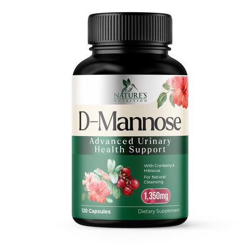 Colorful D-Mannose Design Needed for Nature's Nutrition Design by UnderTheSea™