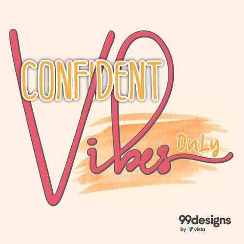 Typographic illustration to inspire and empower women Design by Re_d'sign