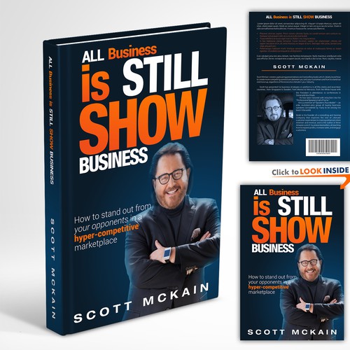 "ALL Business is STILL Show Business!" book cover -- to show the world! Design by Marius Design