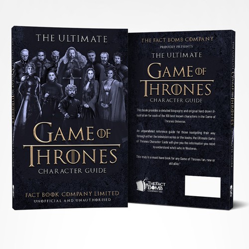 Designs | The Ultimate Game Of Thrones Character Guide | Book Cover Contest