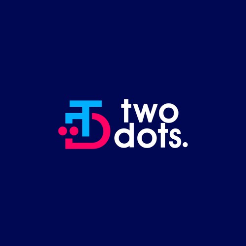 Two Dots Software Fraud Prevention Logo Design - Modern and Simple! Design by KAYA graphcis™