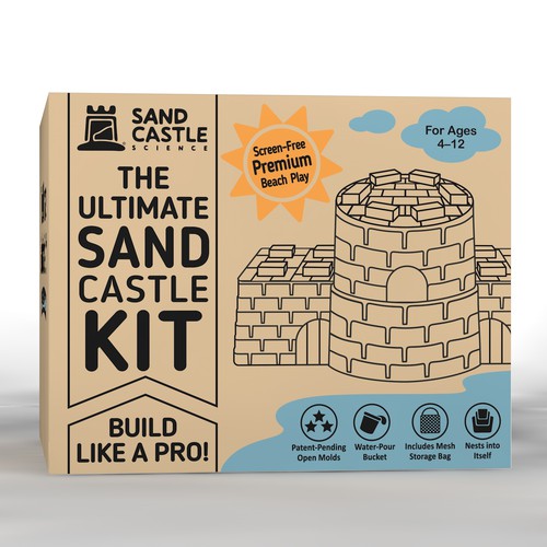 Designs | Design the Box for the Ultimate Sand Castle Toy | Product ...