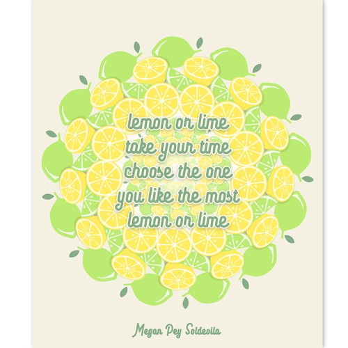 Illustrated Children's Poem Poster Design by GloriaSánchezArtist