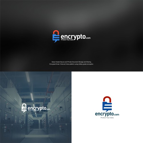 Swiss hosted secure doc storage Encrypto.com needs logo and brand built Design by arkum
