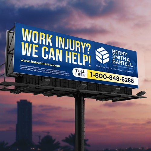 Law Firm Billboard Design by SoftSkills