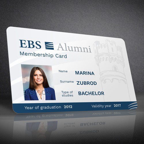 Ebs alumni e.v. membercard, Business card contest