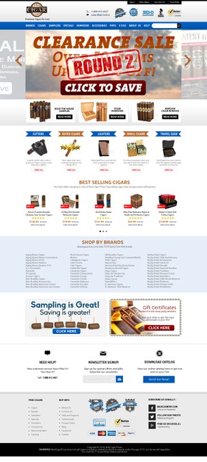 Create a Modern Homepage for a Cigar eCommerce Website Create a Modern Homepage for a Cigar eCommerce Website
