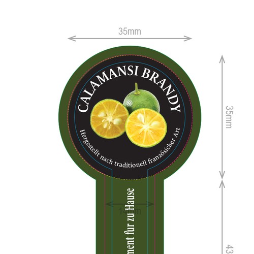 Label for exclusive fruit spreads made of tropical fruit Design by CHixx