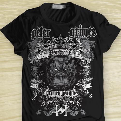 MMA Fighter Tshirt For Grimey Gorilla Design by deleted-321629
