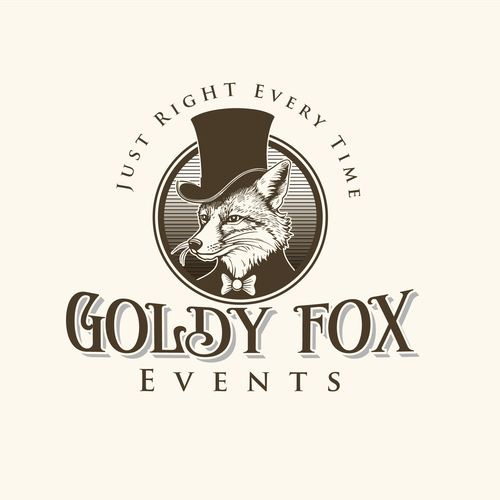 Design a Chic and Stylish Fox Logo for Our Elegant Wedding and Event Rental Business: Goldy Fox Events Design by Luke B.K