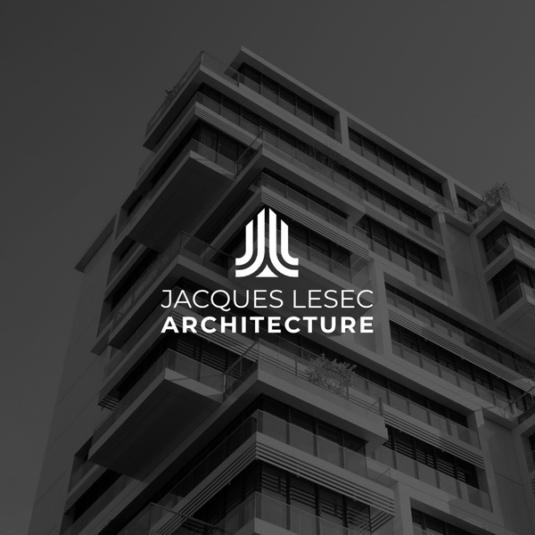 Bold logo concept for Jacques Lesec Architecture
