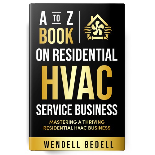 We need a powerful cover to a HVAC Business Operations Manual Diseño de Shark Azer