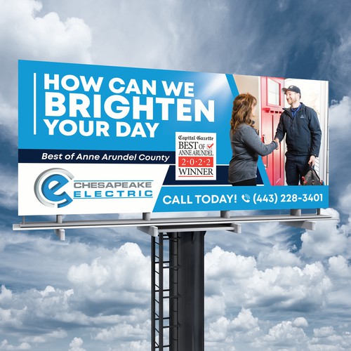 Chesapeake Electric Billboard Design by SoftSkills