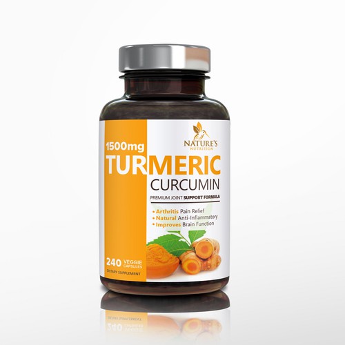 Nature's Nutrition needs a "beautiful label" for its Turmeric Extract bottle Design by DesignSBS