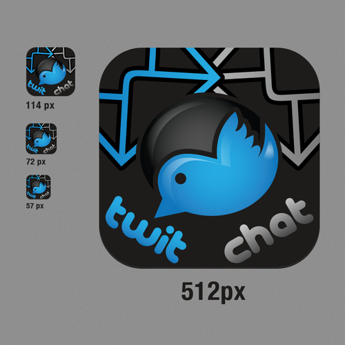 Create iOS App Icon for TwitChat™ for Twitter  Design by akaVanyok
