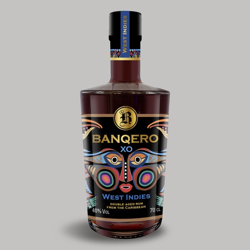 Design the labels of a whole new range of double aged RUM from the CARIBBEAN Design by Nirmana92