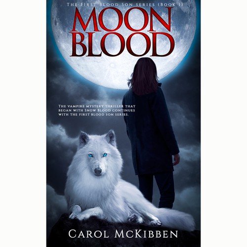 Moon Blood *Fantasy* *Thriller* the first cover for a new series! Design by Manuela Serra