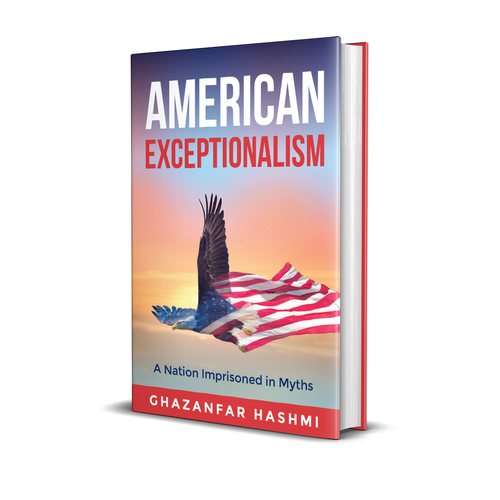 American Exceptionalism - A Nation Imprisoned in Myths - Book Cover Design by romy