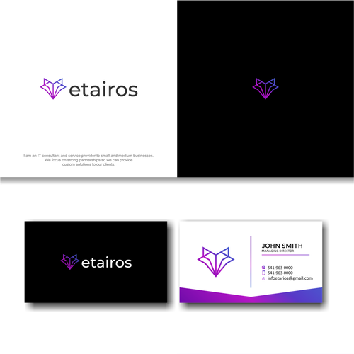 A noticeable logo with pop for an IT provider that wants to be different Design by ''Nike''