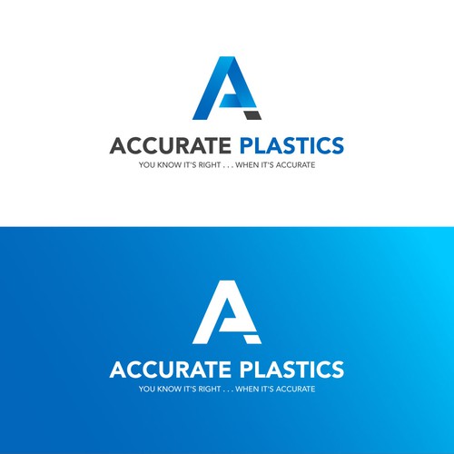 Classic masculine logo for plastic manufacturer - Accurate Plastics Design by Wijaya.Hendra