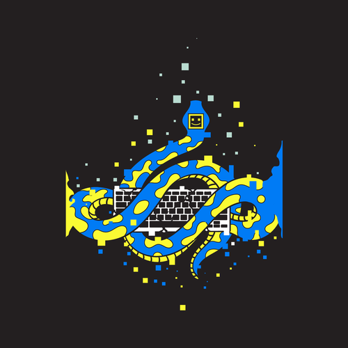 Design a Python language themed T-Shirt you would buy Design by abiedt