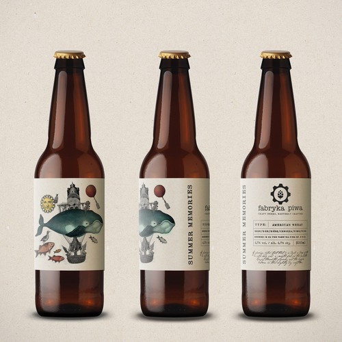 Beer labels for Fabryka Piwa Design by Martis Lupus